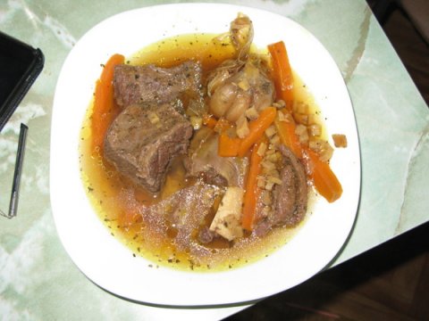 Суп "ленивый" из мяса кабана/лося - охотничий рецепт